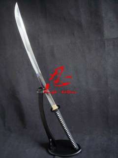 117cm japanese black naginata sword musashi tsuba sharp  