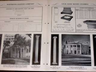   Wood Columns circa 1951. Very good condition. Contains 8 pages