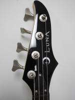 Luna Andromeda Phoenix Black Bass Guitar w/ Gig Bag AND DCB PHX  
