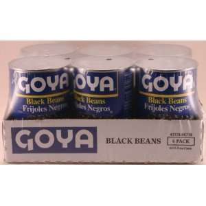 Goya Black Beans   Frijoles Negros 15.5 Oz (Pack of 6)  
