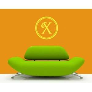 Letter X Monogram Letters Vinyl Wall Decal Sticker Mural Quotes Words 