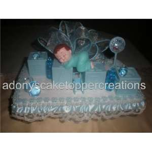  Baby Shower/baby Boy First Birthday Cake Topper Decoration 
