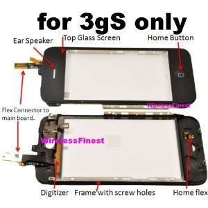 New iPhone 3 3G Touch Digitizer   LCD   Frame Assembly  