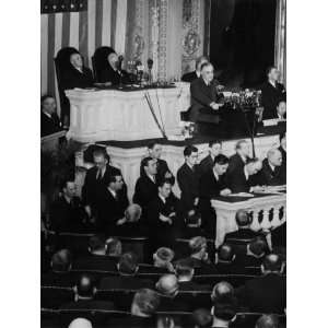 President Franklin D. Roosevelt, Addressing Congress, January, 1941 