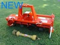 Tiller 48 inch, tractor 3 point mounted, chain drive with slip clutch 