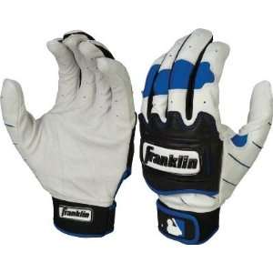  Franklin Adult Pearl/Royal Tectonic Pro Batting Gloves 