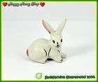 New Miniature Figurines Ceramic Animals Statue White Bunny , Rabbit 