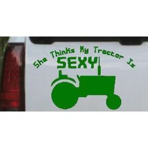   Thinks My Tractor Is Sexy Country Car Window Wall Laptop Decal Sticker