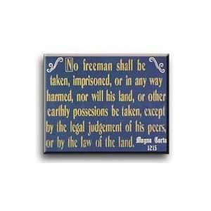  Magna Carta Wooden Sign