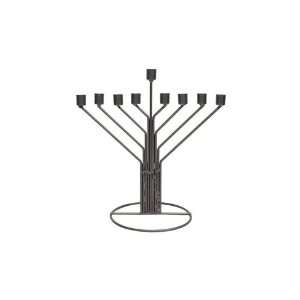  Chabad Hanukkah Menorah in Grey Tin Rods