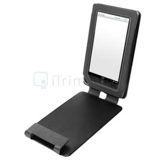 Anti Glare Film+Blk Leather Pouch+Stand For Nook Color  