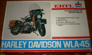 ESCI 19 WWII Harley Davidson WLA 45 Motorcycle  