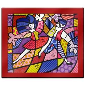  Fun Passion by Britto Laminated RED BACKGROUND Art 35 x 31 