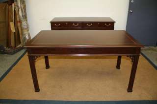 COUNCILL craftsman antique STYLE mahogany Chippendale office table 