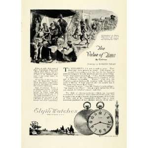  1922 Ad Elgin Watches Kronos Mohammed Meca 620 AD Pocket Watch 