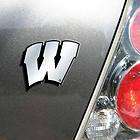 WISCONSIN BADGERS NCAA Silver Chrome Car Auto Emblem  