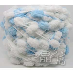  #752 diy knitting yarn white&blue warm shawl yarn with 