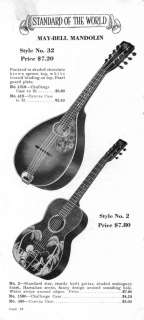 vintage 30s May Bell/Slingerland Mandolin Luthier Project Kluson 
