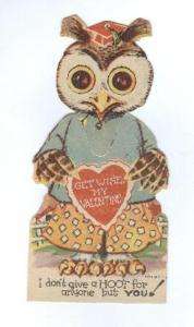 OWL VALENTINE GET WISE MY VALENTINE HEAD MOVES  