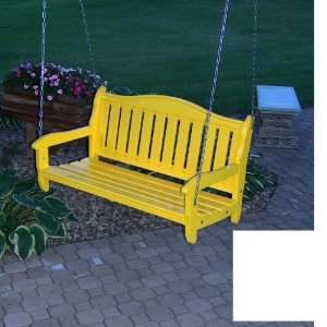  Garden Bench Swing (SATIN WHITE) (21H x 44W x 23D 