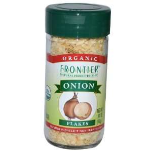 Frontier Onion, White Flakes CERTIFIED ORGANIC 1.41 oz. Bottle  