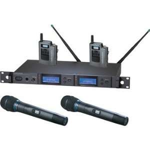  Audio Technica AEW 5414AC Dual Wireless Microphone Combo 