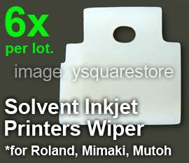 6x Clear White Solvent Inkjet Printer Wiper Mutoh, Roland SJ 540,740 