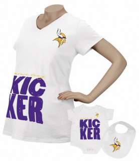 Minnesota Vikings Womens Kicker Maternity T Shirt/Infant Set  