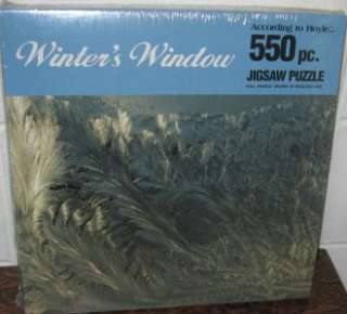 WINTERs Window snow ice theme PUZZLE NEW SEALED 550pc  