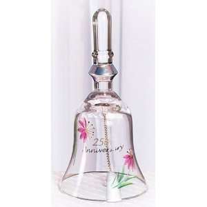 Fenton International 25th Anniversary Bell with Clapper, 7 1/4 Inch