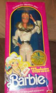 Rare 1980 Western Winking Barbie MIB  