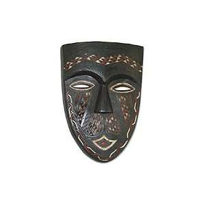  NOVICA Congolese wood African mask, Bateke Beauty