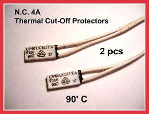 4A THERMAL SENSOR SWITCH PROTECTOR THERMOSTAT 2 Pack  