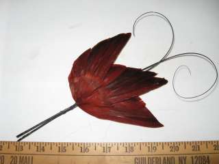 Vintage Feather Millinery Wing Hat Trim 4527 curled  