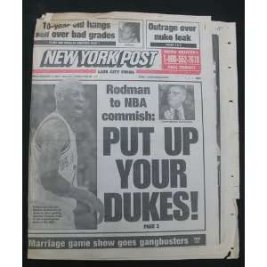  Dennis Rodman Lakers to NBA David Stern Put Up Your Dukes 
