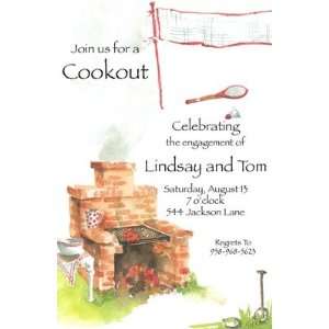 The Barbecue Pit, Custom Personalized Adult Parties Invitation, by Odd 