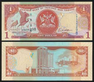 Trinidad Tobago  1 Dollar 2006 P new UNC X10 Pcs  