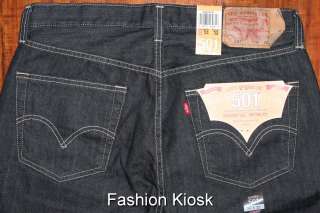 LEVIS 501 Original CLEAN RIGID Jeans 32 33 34 36 38  