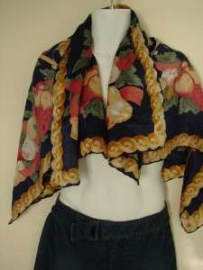 Lovely , and quality large size silk with rolled hemline scarf, or 