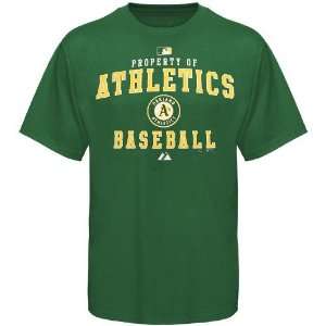 Majestic Oakland Athletics Youth Green Property Of T shirt  