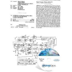 NEW Patent CD for AUTOMATIC SATURATION CONTROL FOR A COLOR 