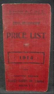 1914 Massey Harris Co Dealer Price Catalog Horse Drawn Farm Equipment 