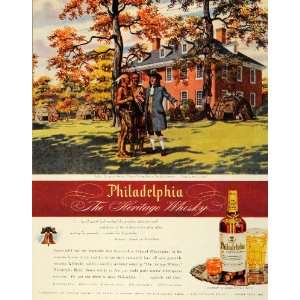 1945 Ad Continental Indian Camp James Logan Home Stenton Philadelphia 