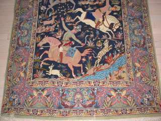 Extremely fine Hand Knotted Persian Isfahan Rug B 5447  