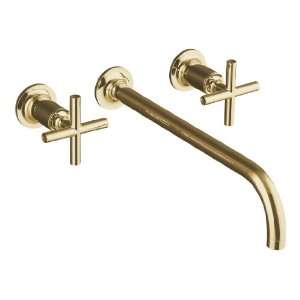   Angle Spout and Cross Handles, Valve Not Included, Vibrant Moderne