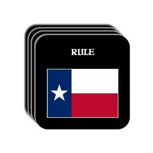  US State Flag   RULE, Texas (TX) Set of 4 Mini Mousepad 