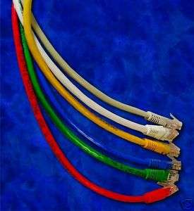 Lot of 100, Cat 5e Patch Cord/Cable, 3 Ft   Pick Color  