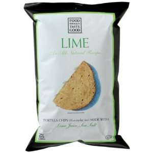 Food Should Taste Good Lime Tortilla Chips ( 12x5.5 OZ)  
