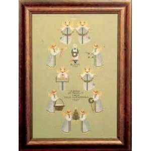  Told In A Garden A Band Of Angels Cross Stitch Pattern 
