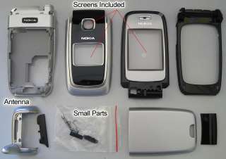 FULL SILVER HOUSING for NOKIA 6101 Phone ~ Looks Great  